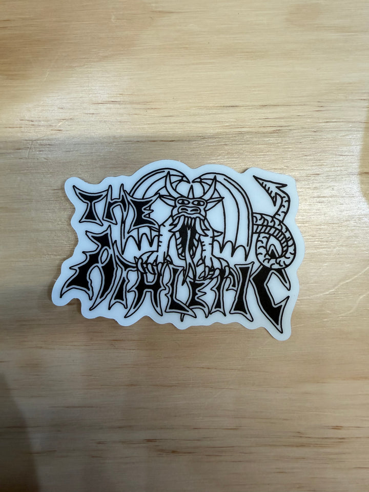 Charlie, The Athletic Dragon - Glow in the Dark Sticker