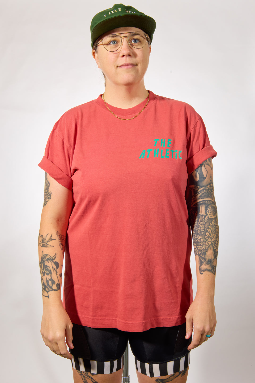 The I LIKE BIKE Unisex Tee is a midweight, 6.5 oz jersey made from 100% North American reclaimed waste cotton. This preshrunk, biodegradable shirt features a tubular body and is knit, sewn, and finished in Los Angeles, California, with a fair-wage workforce. Designed for an oversized fit, it offers both comfort and sustainability for cycling enthusiasts