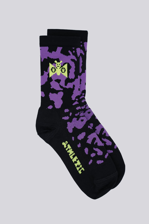LUX ORITUR - Rebirth Cycling Socks Black and Purple