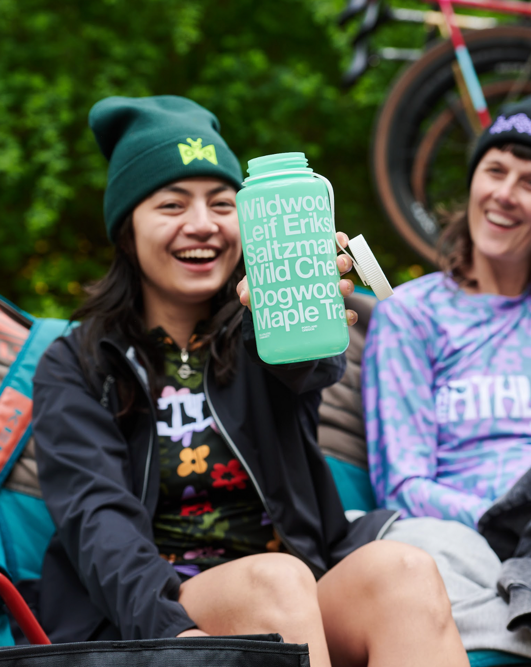 No Place Like Portland Nalgene Bottle  - Glow in the Dark Green