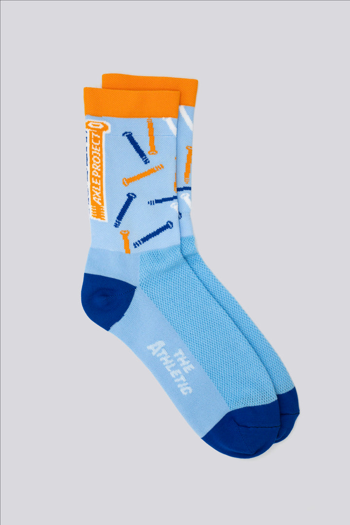 The Athletic Community's Custom Sock Program offers high-quality, eco-friendly socks made in the USA, ideal for cycling teams, running clubs, corporate gifts, or large family events.  You can submit your design or logo, and their team will collaborate with you to create the perfect custom socks