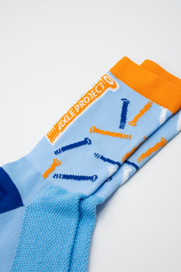 The Athletic Community's Custom Sock Program offers high-quality, eco-friendly socks made in the USA, ideal for cycling teams, running clubs, corporate gifts, or large family events.  You can submit your design or logo, and their team will collaborate with you to create the perfect custom socks