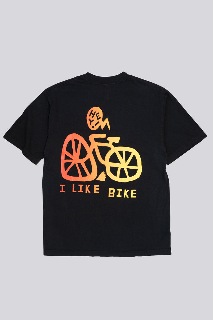 I LIKE BIKE Unisex Tee - Black Sunset