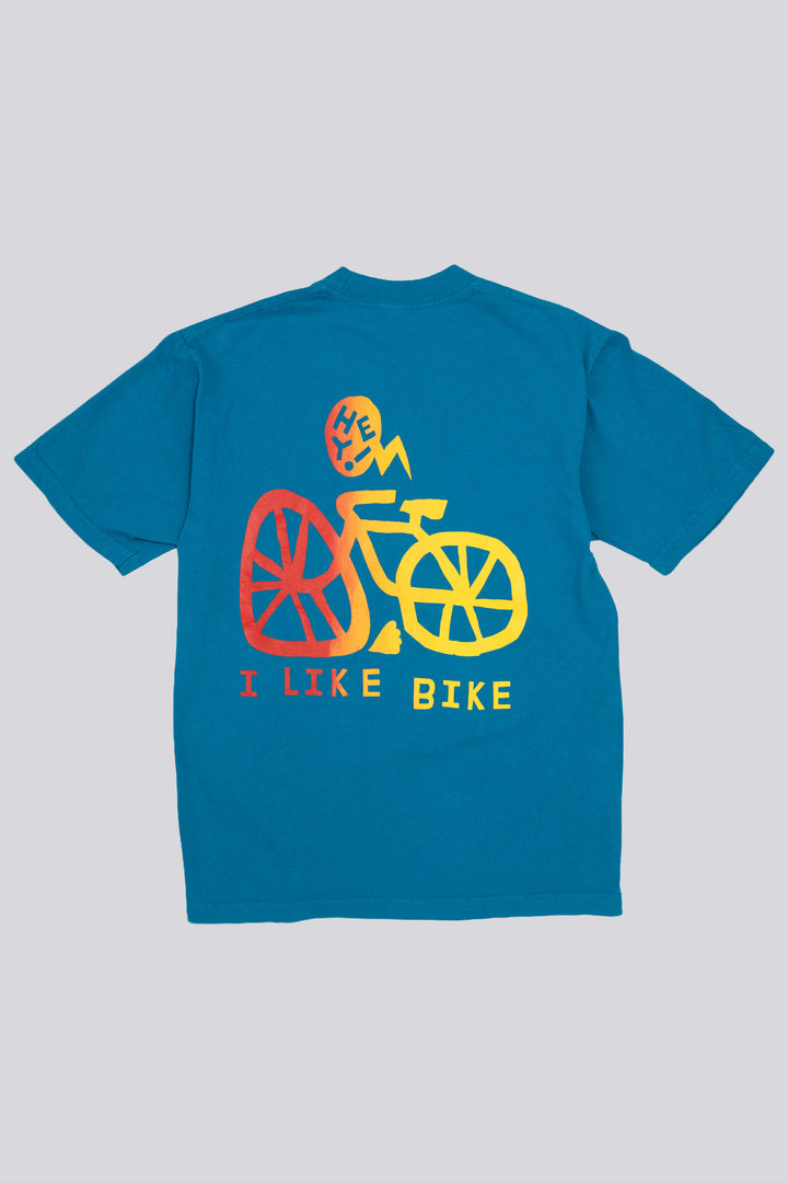 I LIKE BIKE Unisex Tee - Blue Sunset