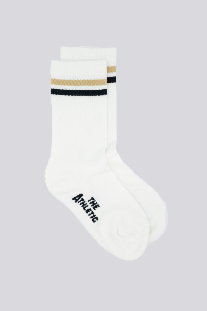 The Tiger Eye Triple Double Crew Socks are designed for versatility and comfort, featuring a fully padded foot and a relaxed ribbed cuff. Ideal for cycling, running, cross-training, or casual wear, these socks are made in the USA from recycled fibers, combining performance with sustainability