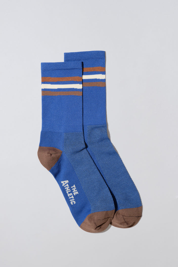Wavy Stripes Earthtone Socks featuring a stylish mix of earthy tones in a wavy pattern, designed for comfort and durability. Made with eco-friendly materials, perfect for running, cycling, and outdoor activities.