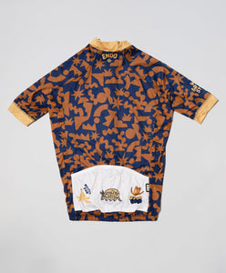 Women's Cactus Camo Blue and Gold Cycling Jersey
